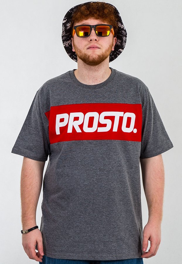 T-shirt Prosto Basic Levels szary