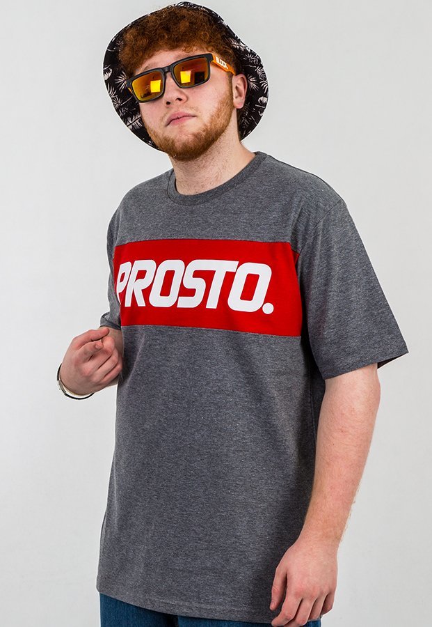 T-shirt Prosto Basic Levels szary