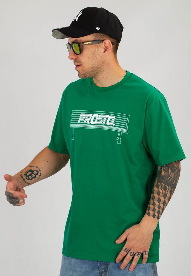 T-shirt Prosto Bench ciemno zielony