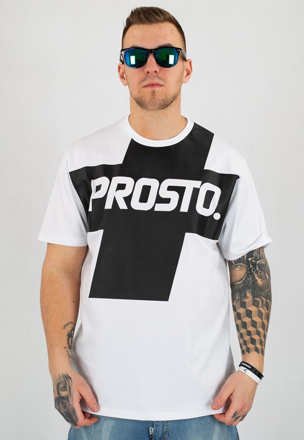 T-shirt Prosto Bigpluss biały