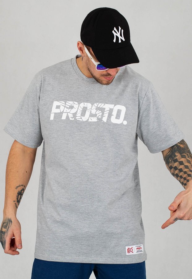 T-shirt Prosto Broken szary