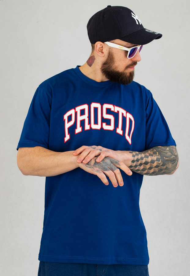 T-shirt Prosto Central niebieski