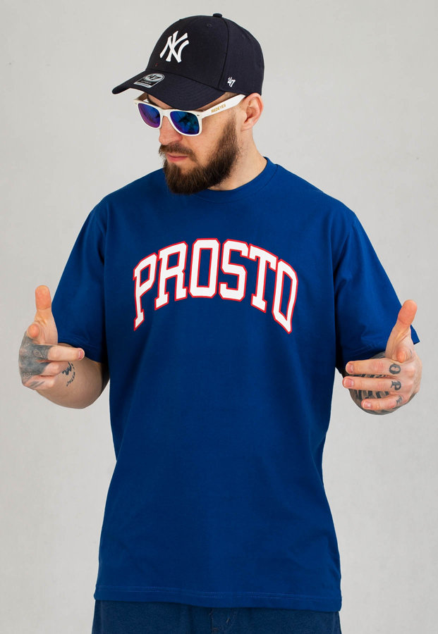T-shirt Prosto Central niebieski