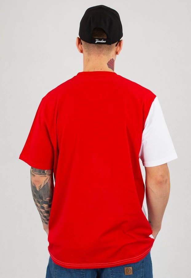 T-shirt Prosto Ciah biało czerwony
