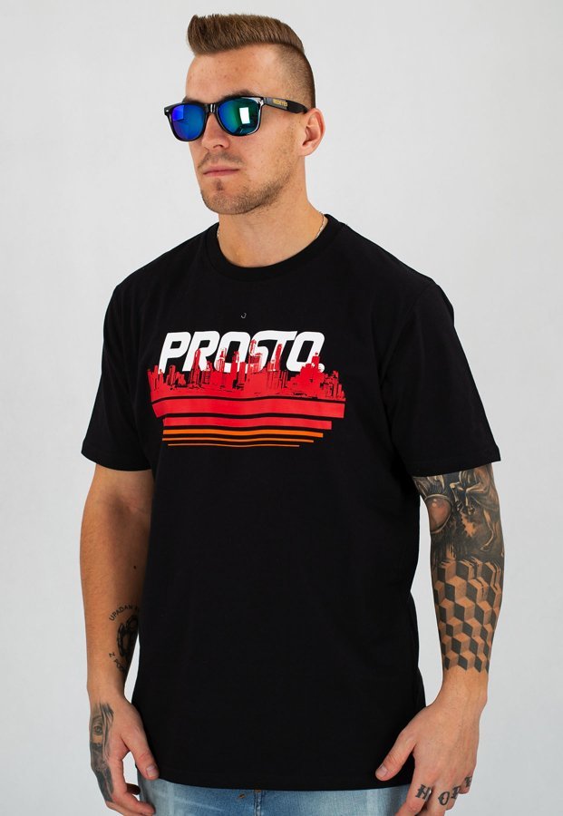 T-shirt Prosto City czarny