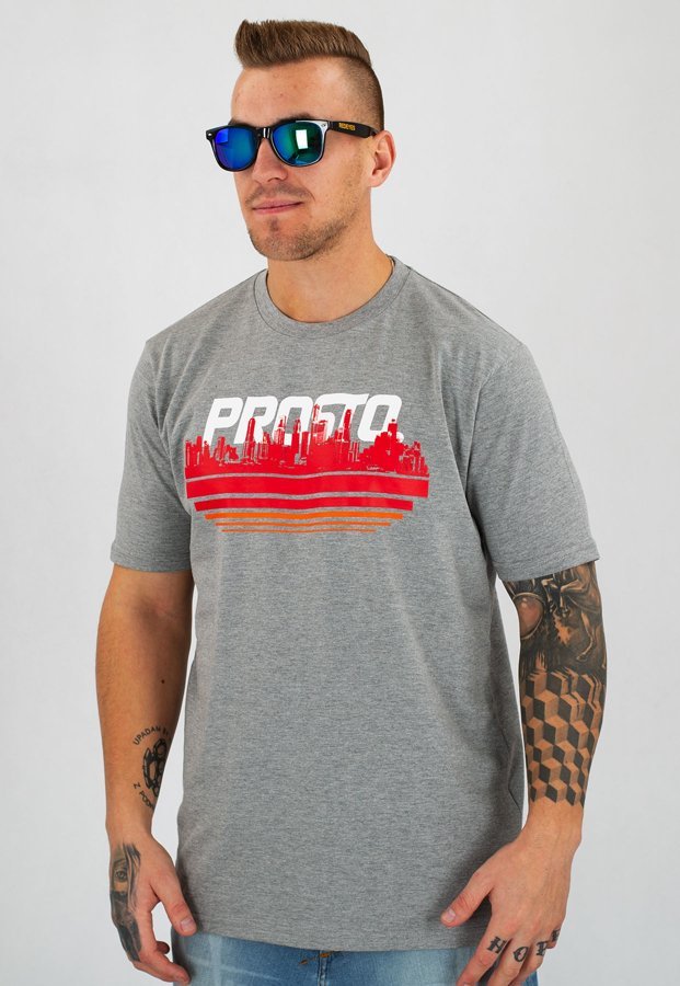 T-shirt Prosto City szary