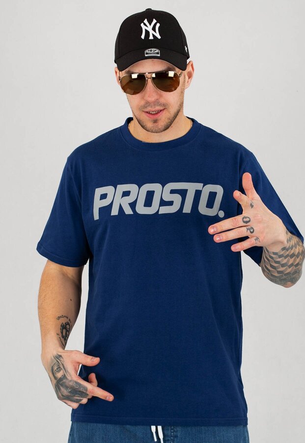 T-shirt Prosto Classic XX granatowy