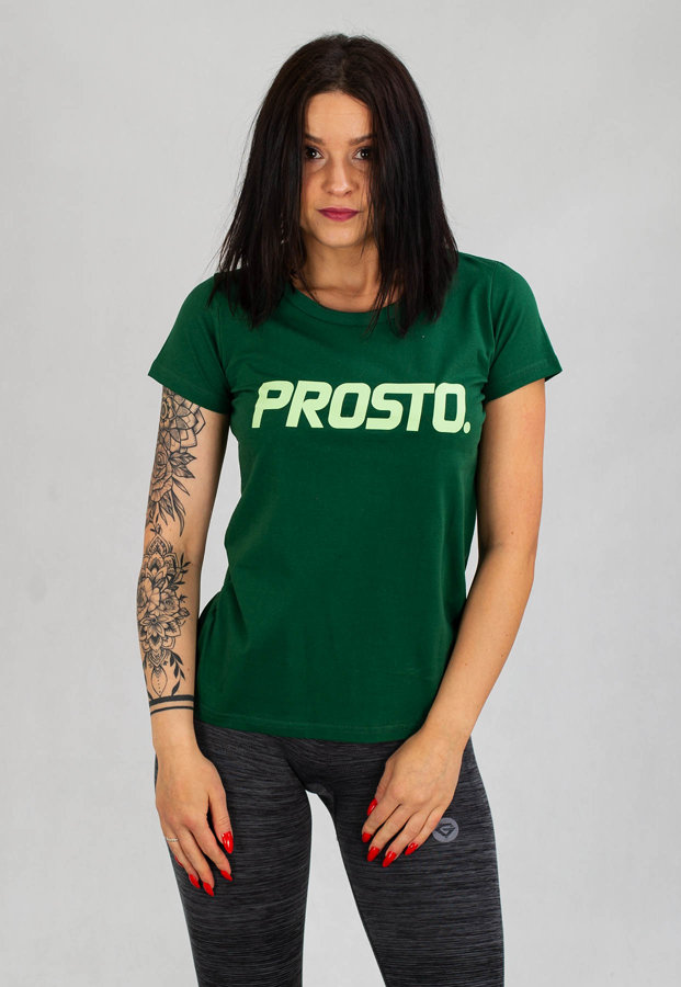 T-shirt Prosto Classy ciemno zielony