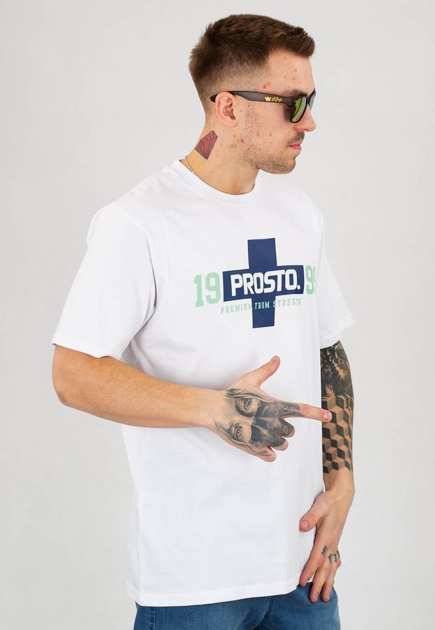 T-shirt Prosto Clicka biały