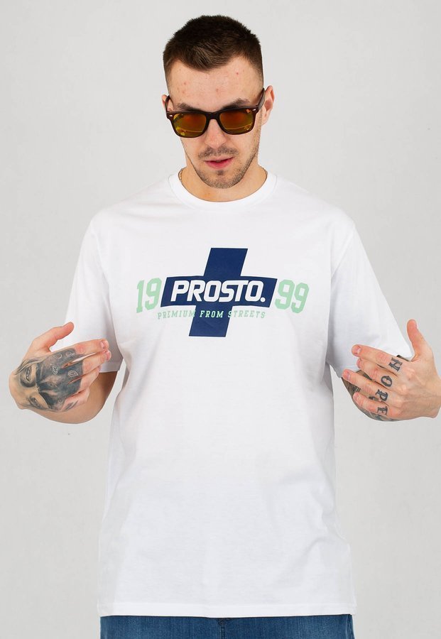 T-shirt Prosto Clicka biały
