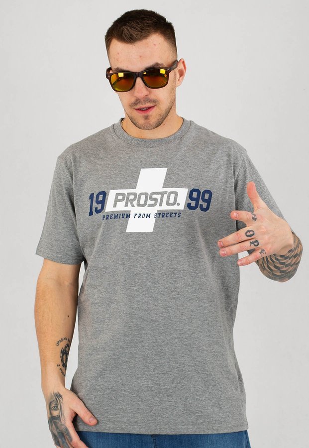 T-shirt Prosto Clicka szary