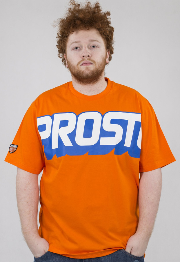 T-shirt Prosto Concrete pomarańczowy