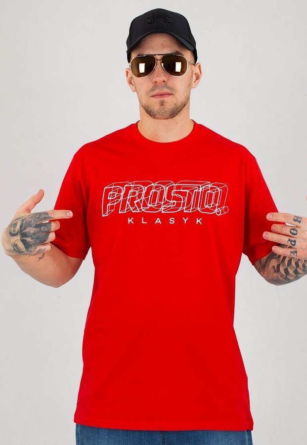 T-shirt Prosto Distance czerwony
