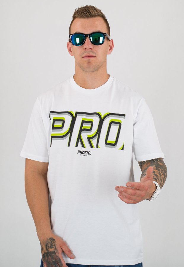 T-shirt Prosto Focus biały