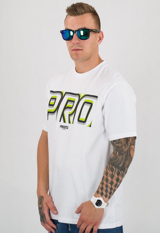 T-shirt Prosto Focus biały