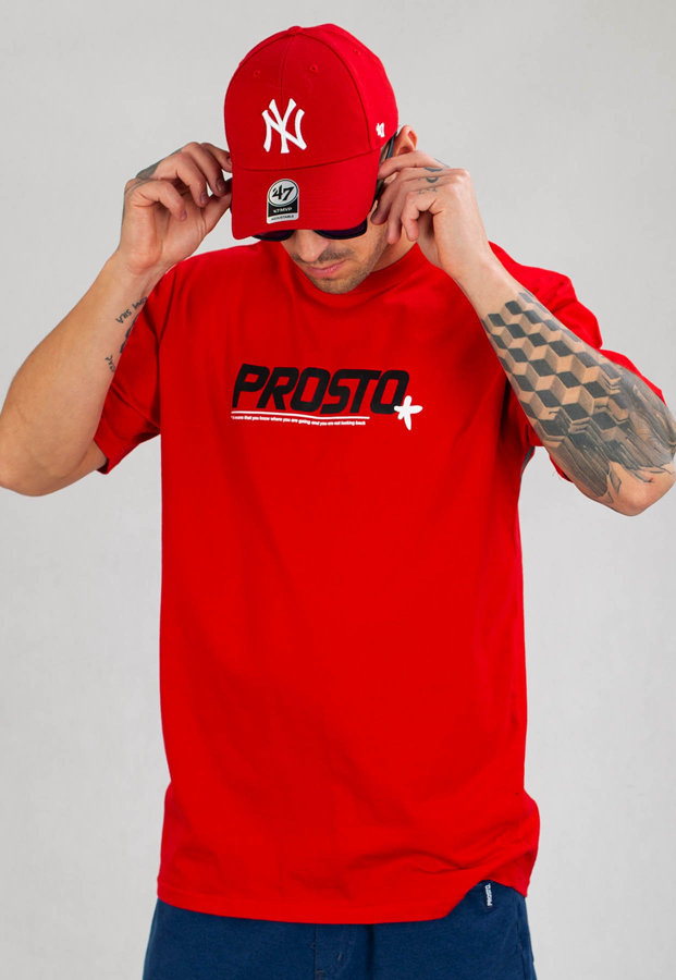 T-shirt Prosto Franco czerwony