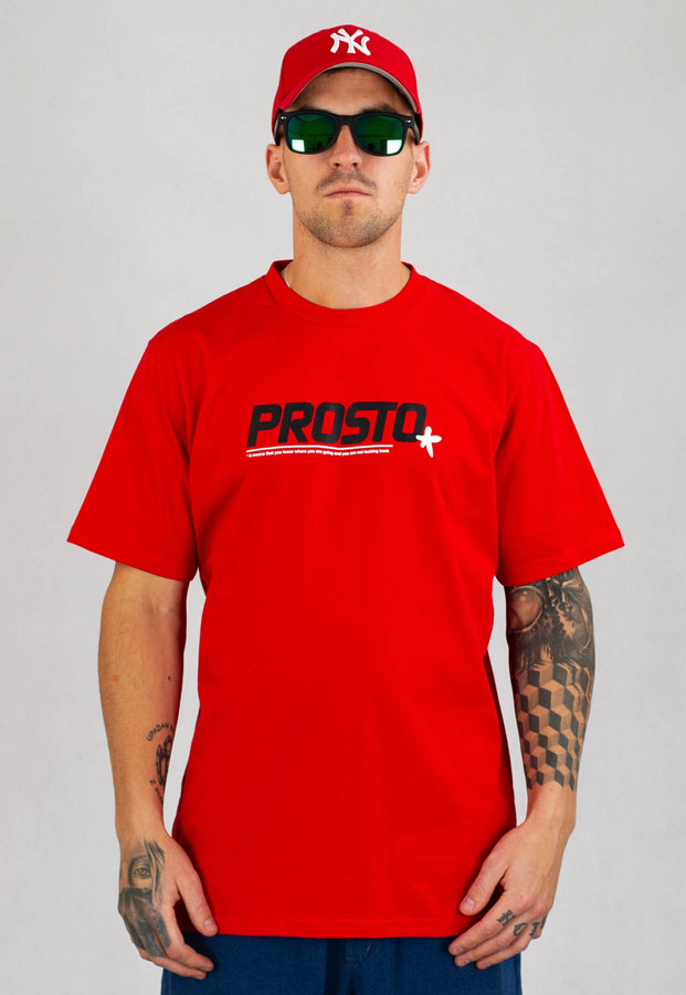 T-shirt Prosto Franco czerwony