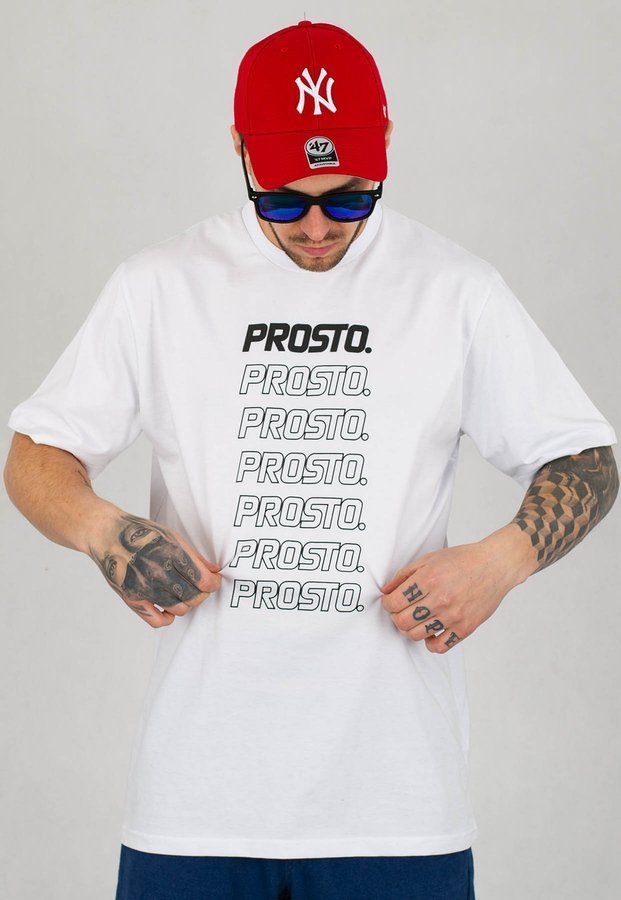 T-shirt Prosto Fruggally biały