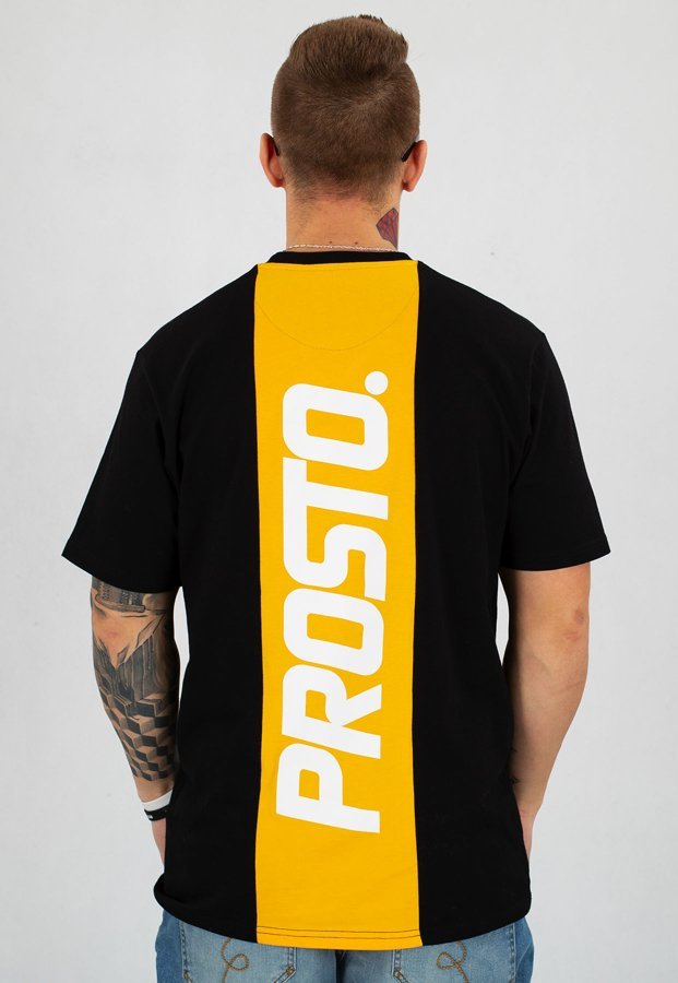 T-shirt Prosto Highway czarno żółty