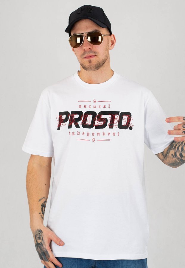 T-shirt Prosto Hof biały