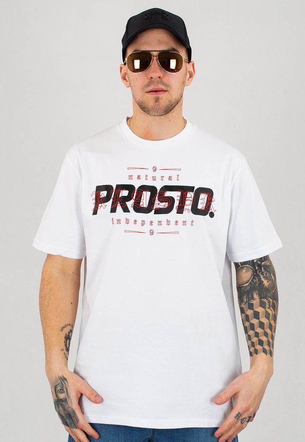 T-shirt Prosto Hof biały