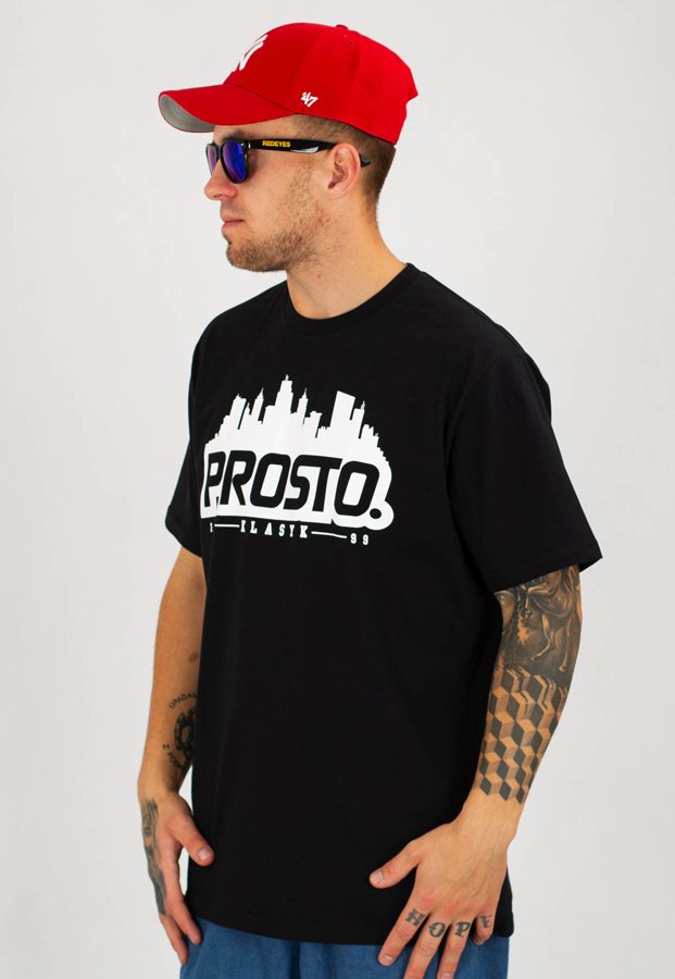 T-shirt Prosto Horiz czarny