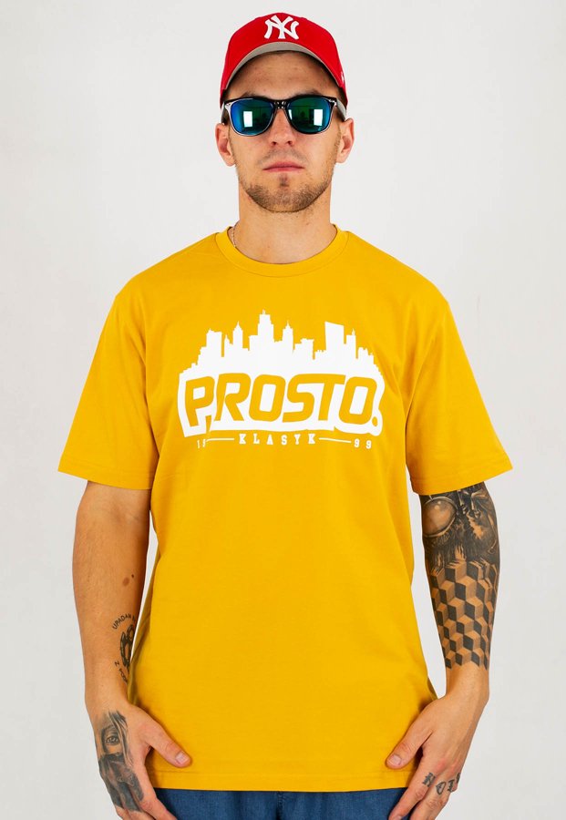 T-shirt Prosto Horiz żółty