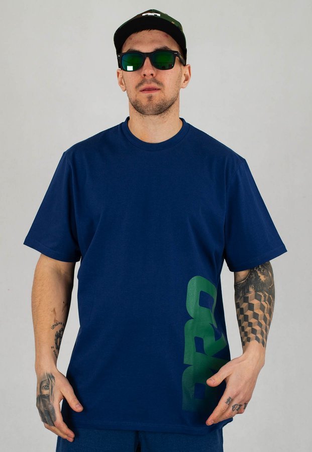 T-shirt Prosto Hugepro ciemno niebieski