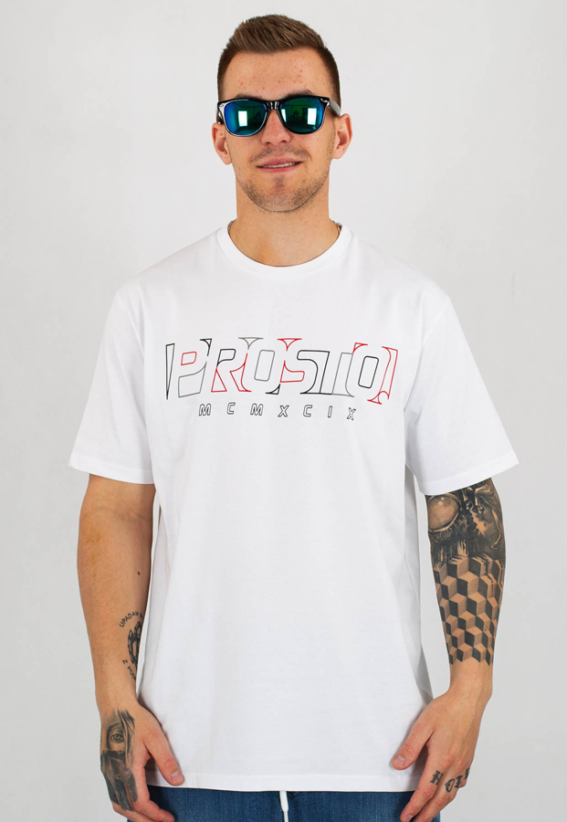 T-shirt Prosto Ikko biały