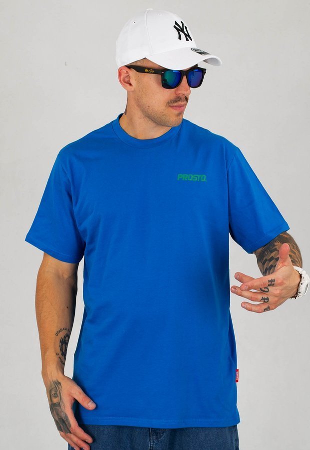 T-shirt Prosto Lillog niebieski