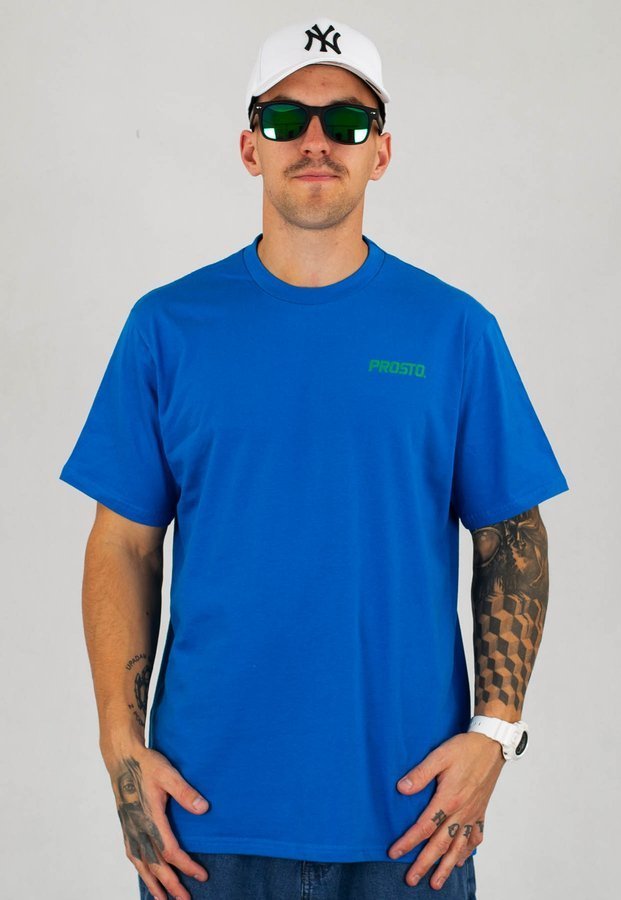 T-shirt Prosto Lillog niebieski