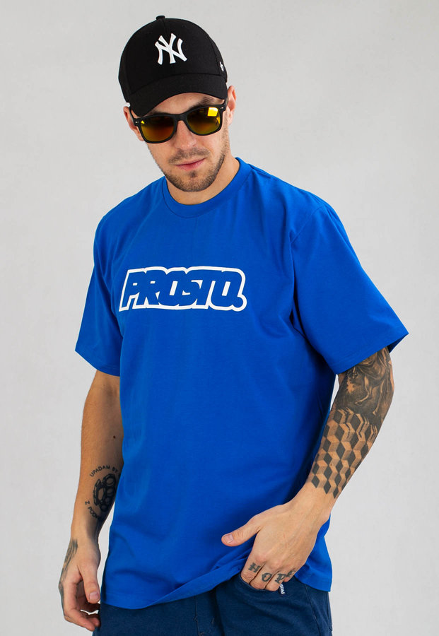 T-shirt Prosto Logout niebieski