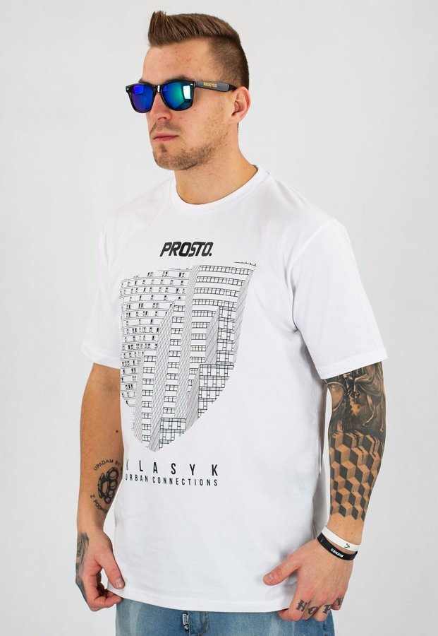 T-shirt Prosto Metropolis biały
