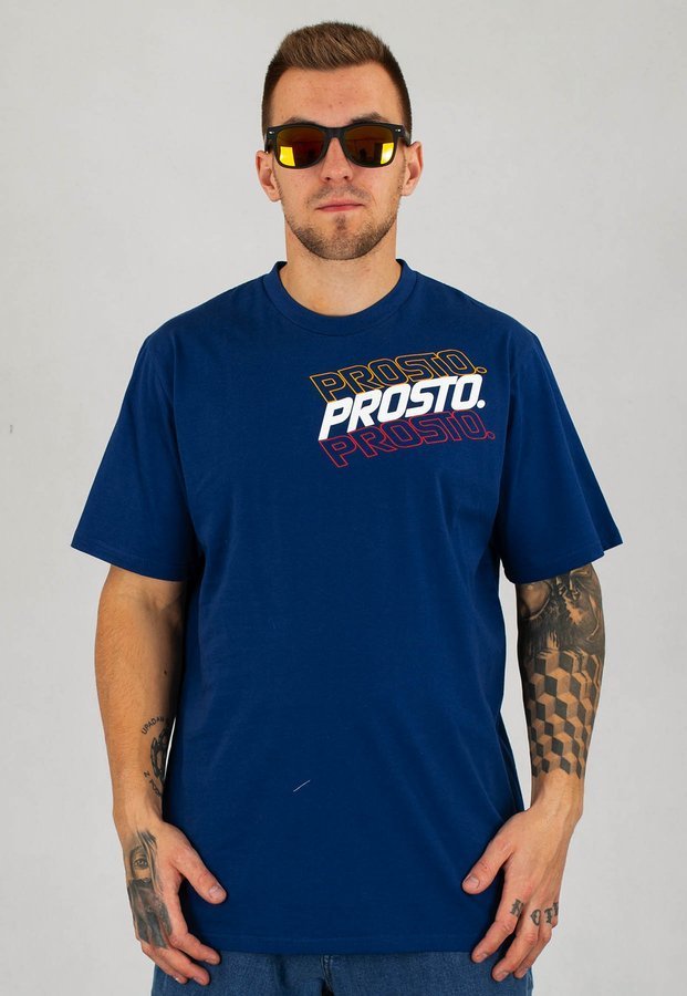 T-shirt Prosto Moros granatowy