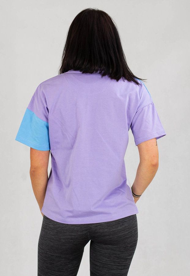 T-shirt Prosto Mousse fioletowo niebieski