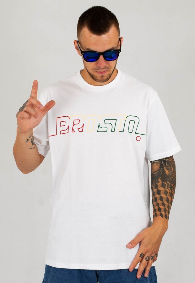 T-shirt Prosto Postcard Line Out biały