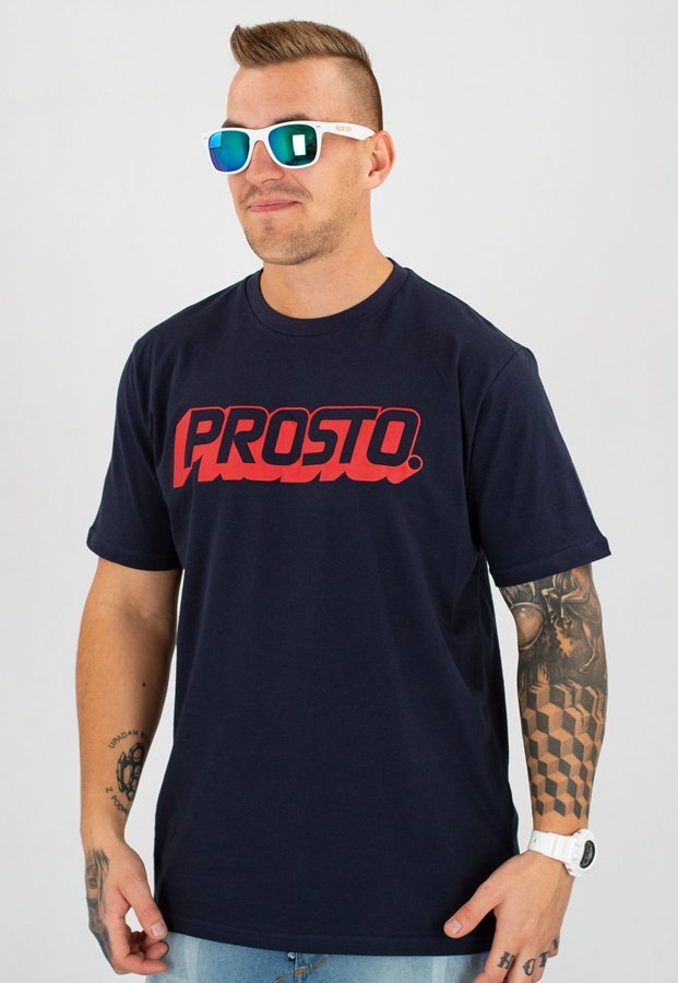 T-shirt Prosto Shad granatowy