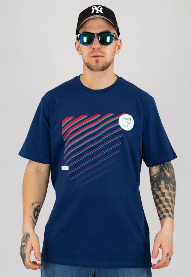 T-shirt Prosto Shutt ciemny niebieski