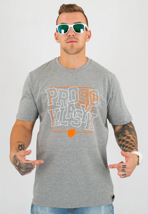 T-shirt Prosto Squair szary