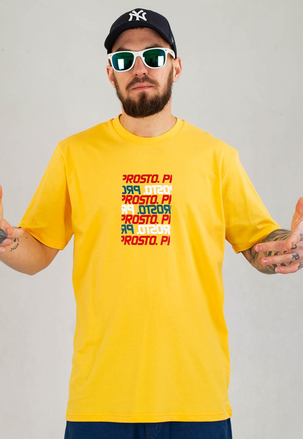 T-shirt Prosto Trafic żółty