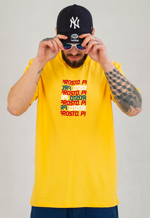T-shirt Prosto Trafic żółty