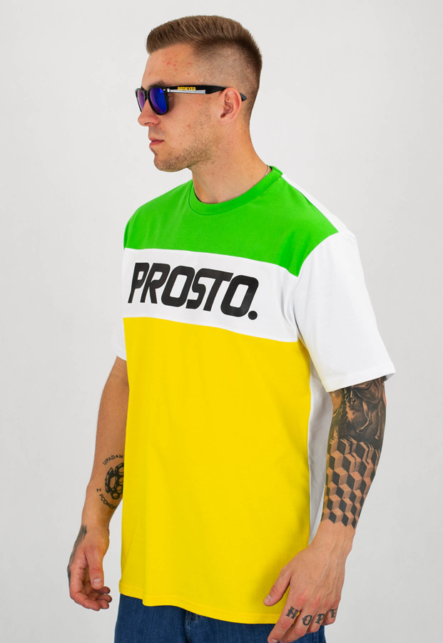 T-shirt Prosto XXX II żółto zielona