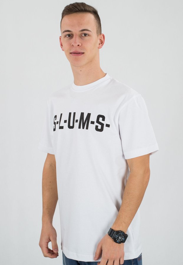 T-shirt RPS Rysiu Peja Solufka S.L.U.M.S. biały