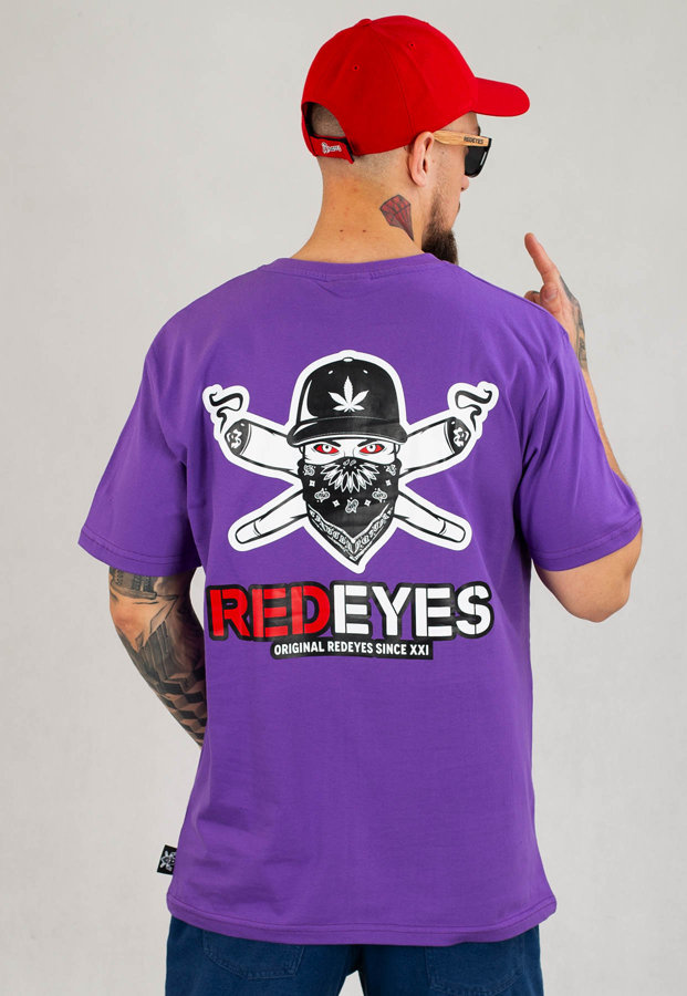 T-shirt Red Eyes Red fioletowy