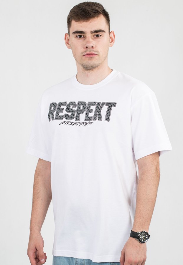 T-shirt Respekt Classic biały