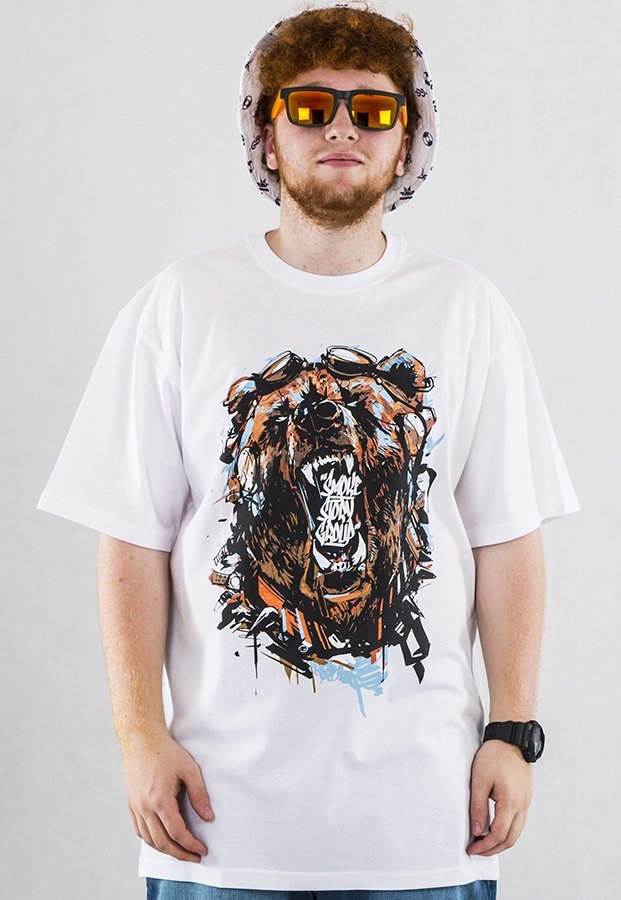 T-shirt SSG Bear biały