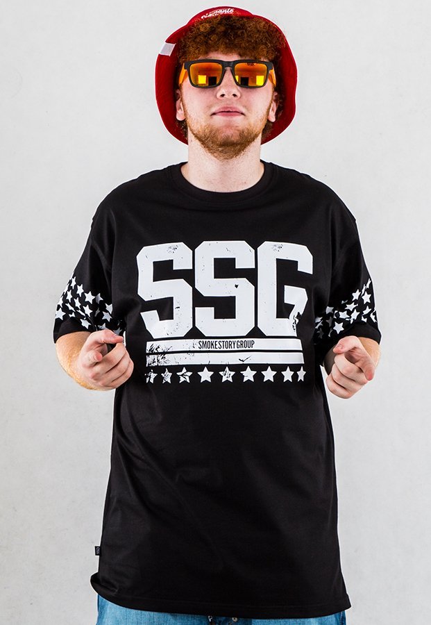 T-shirt SSG Damage czarny