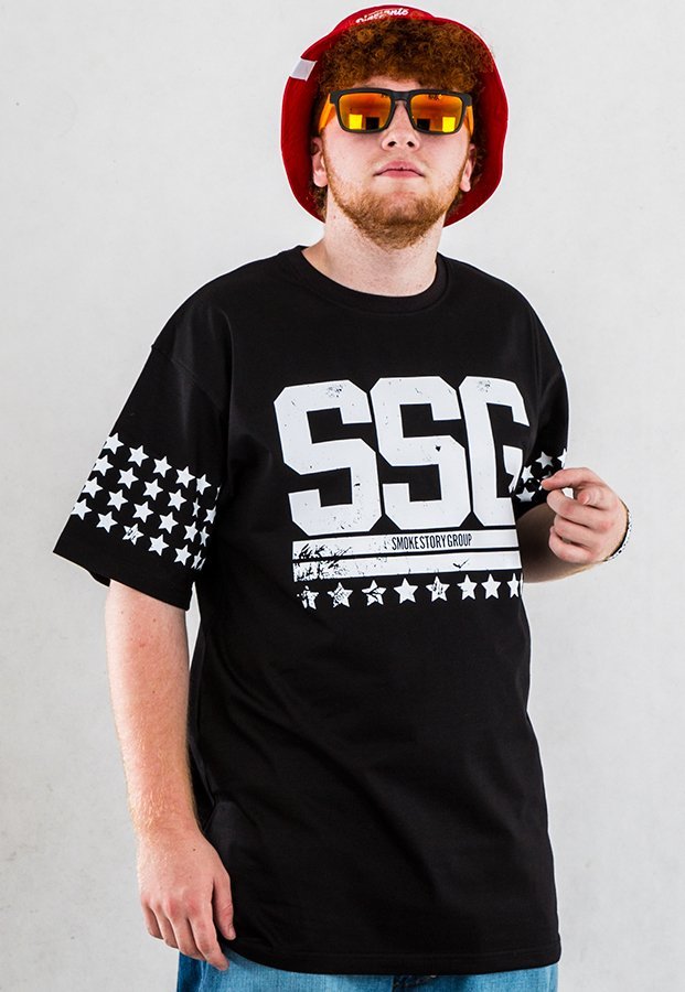 T-shirt SSG Damage czarny