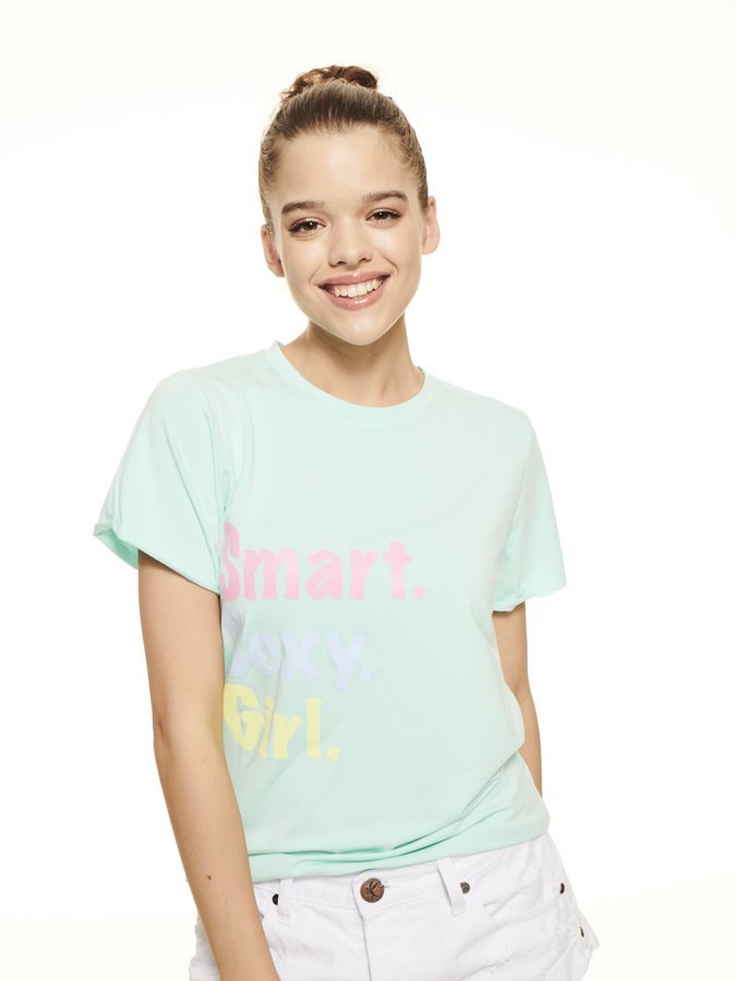 T-shirt SSG Girls Roll Up Candy Colors błękitny