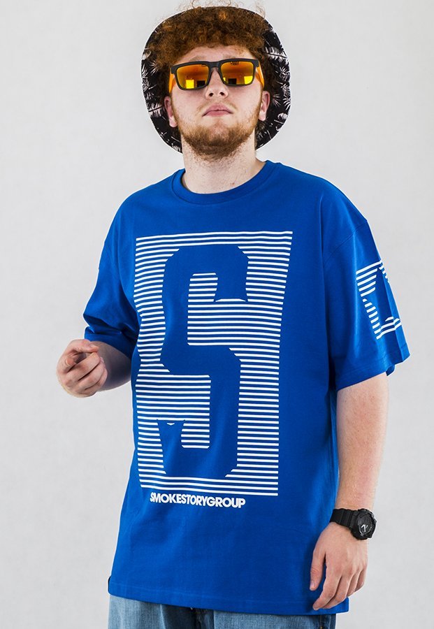 T-shirt SSG S-Stripes niebieski